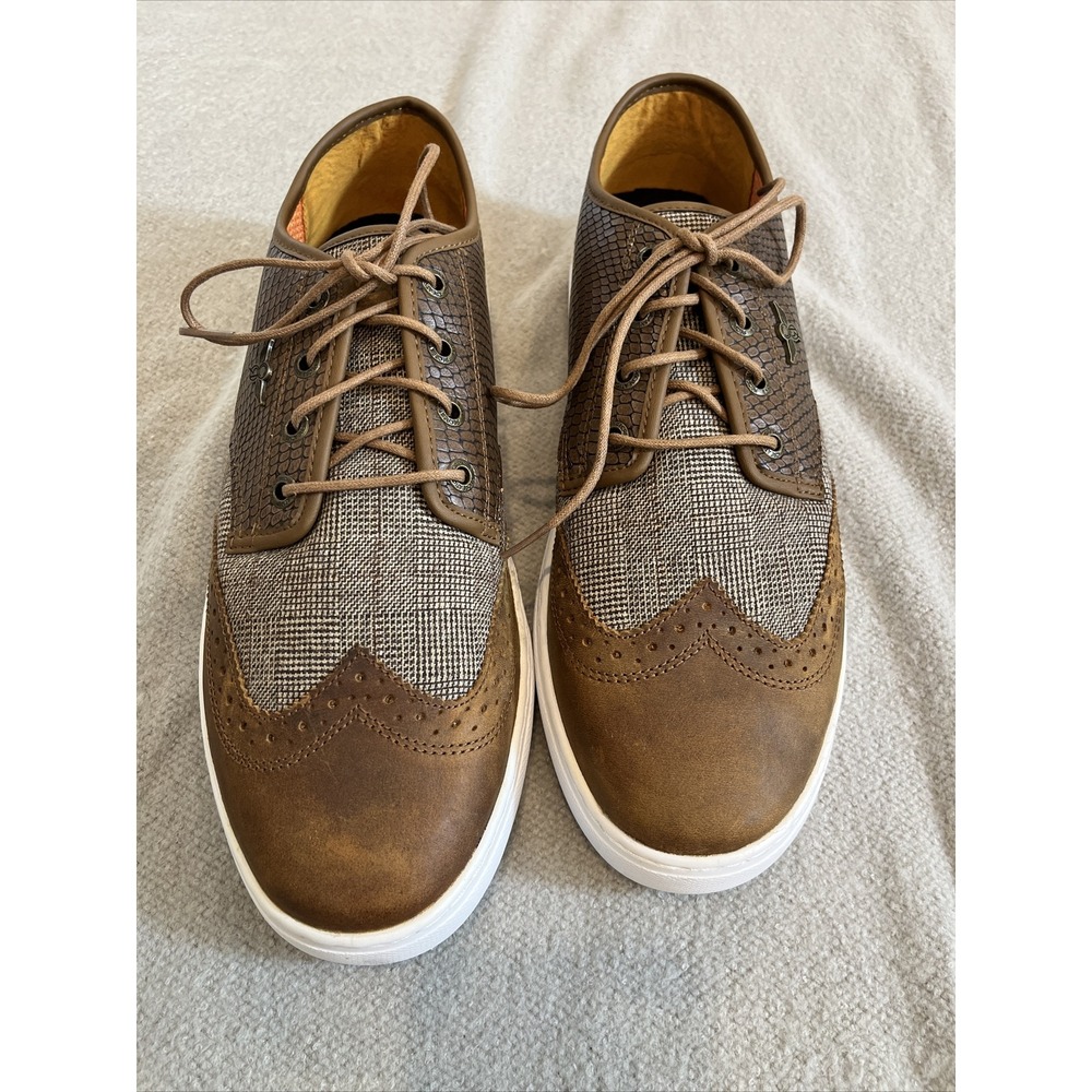 Creative Recreation Defeo Mens Shoes Sz US 12 EU 45.5 Brown Reptile Vintage